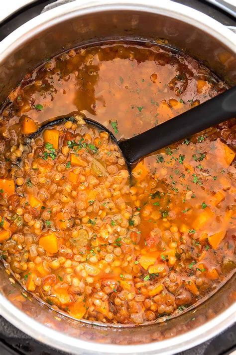 instant pot lentil soup mexican style leelalicious