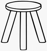 Legged Kursi Mewarnai Hocker Chairs Biggie Gliederung Drei Vierbeinigen Pinclipart Clker sketch template