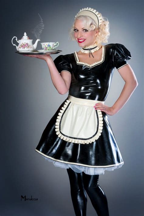 His Latex French Maid Set Etsy French Maid Dress French Maid Costume