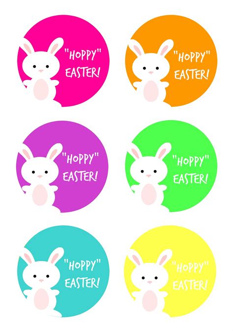 hoppy easter gift tag printable easter printables  easter tags