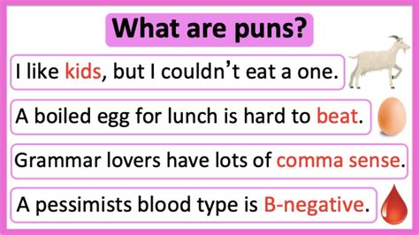 puns puns  english learn  examples youtube