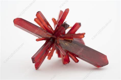red crystal stock image  science photo library