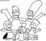 Simpsons Dos Animados Figuras Família Agrandar Você Simpsonovi Publicidade sketch template