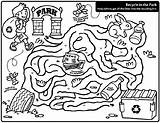Recycle Coloring Pages Printable Worksheets Bin Earth Kids Park Recycling Maze Kindergarten Library Activities Color Sloppy Joe Clipart Landfill Drawing sketch template