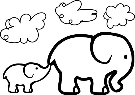elephant coloring pages    clipartmag