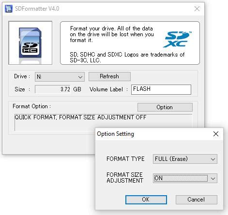 format sd card  mac  windows pilotebook