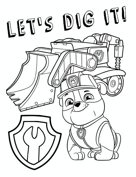 paw patrol chase car coloring pages canvas valley