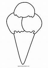 Ice Cream Cone Coloring Pages Cones Snow Printable Colouring Template Color Sundae Clipart Print Kids Templates Wordpress Sheets Tessellations Getcolorings sketch template