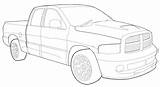 Dodge Ram Coloring Pages Truck Getcolorings sketch template