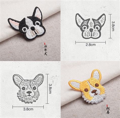 set   pcs dog patch embroidered patch sew  patch iron  patch applique  storenvy