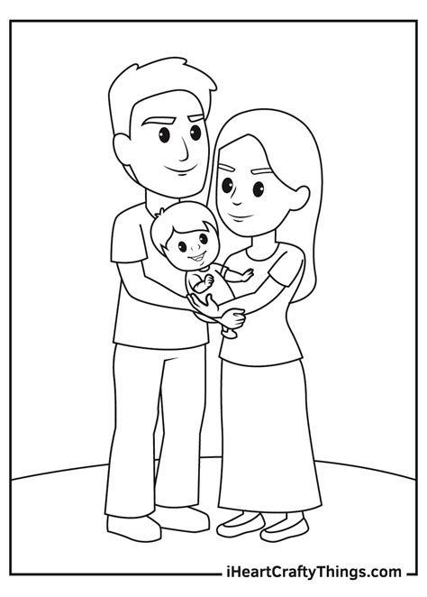 printable family coloring pages updated