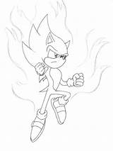 Sonic Coloring Super Pages Color Print Printable Getdrawings Getcolorings sketch template