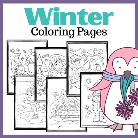 preschool winter coloring page
