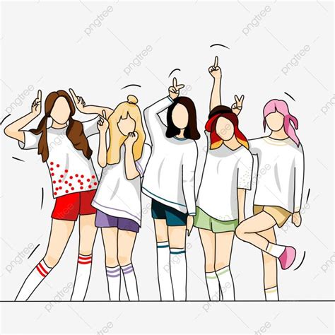 girl pose hd transparent  group  girl making girlgroup poses kpop