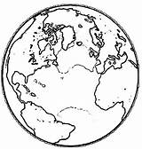Coloring Wecoloringpage Earth Globe sketch template