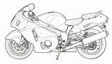 Hayabusa Sketch Looking Bike sketch template