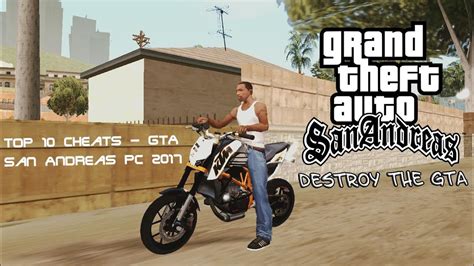 Top 10 Cheats Gta San Andreas Pc 2017 Youtube