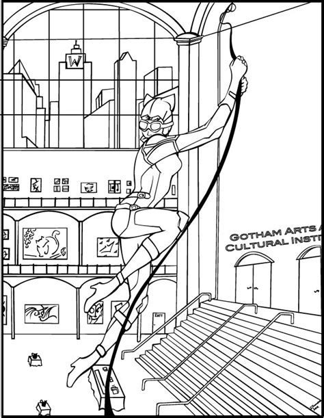 catwoman coloring book page  majorwhoabutwhy  deviantart