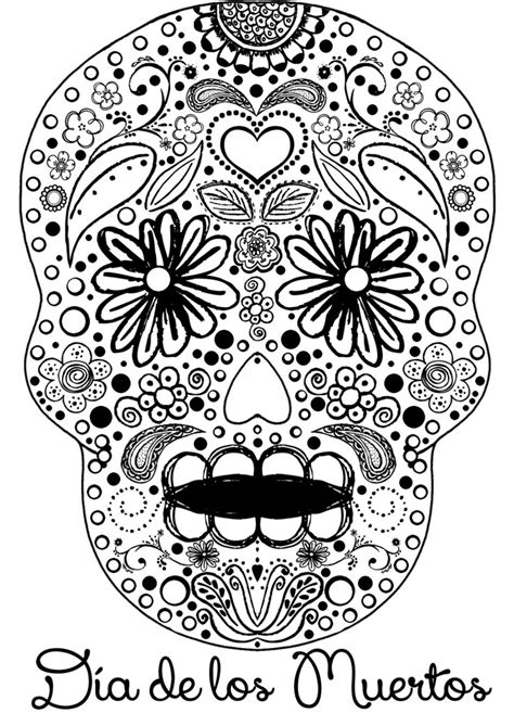 day   dead coloring page heathersayshubpagescomhub flickr