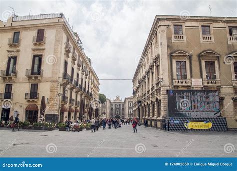 catania streets sicily editorial stock photo image  italy