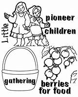 Pioneer Children Clipart Coloring Pages Food Little Csb Template Clipground sketch template