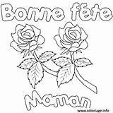 Fete Coloriage Maman Meres sketch template