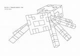 Minecraft Spider Coloring Pages Getcolorings Printable Color Getdrawings Drawing Print sketch template