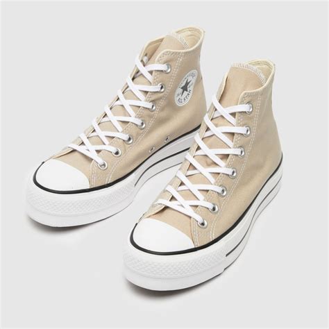 womens stone converse chuck taylor  star lift  trainers schuh