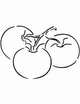 Tomatoes Coloring Drawing Pages Tomato Three Printable Cartoon Vegetables Tomatos Categories Getdrawings sketch template