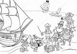 Pirates Piratas Nave Pirati Navio Pirata Bateau Barcos Depositphotos Piraci Izakowski St2 Vectorielle Piraten Malbuch Schiff Ilustração Kolorowanka Statkiem sketch template