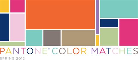 Pantone Color Matches Spring 2012