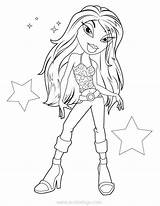 Bratz Sasha Coloring Stars Pages Xcolorings 670px 58k Resolution Info Type  Size Jpeg Printable sketch template