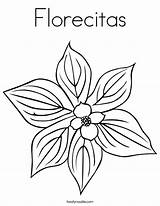 Florecitas sketch template