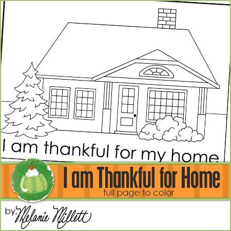 thankful   home printable coloring page nursery leader