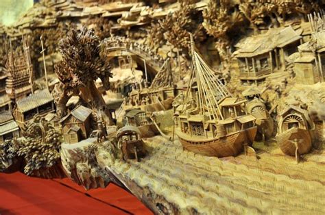 worlds longest wooden carving   spectacular masterpiece based