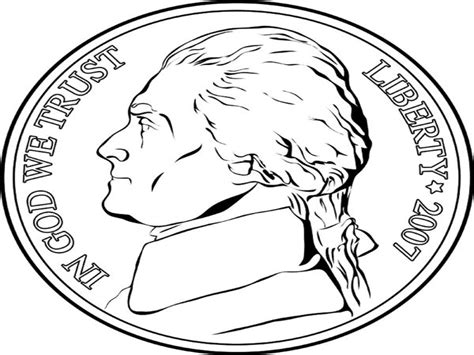 coins nickels coloring coloring pages