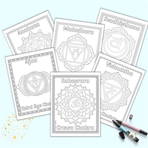 chakra coloring pages
