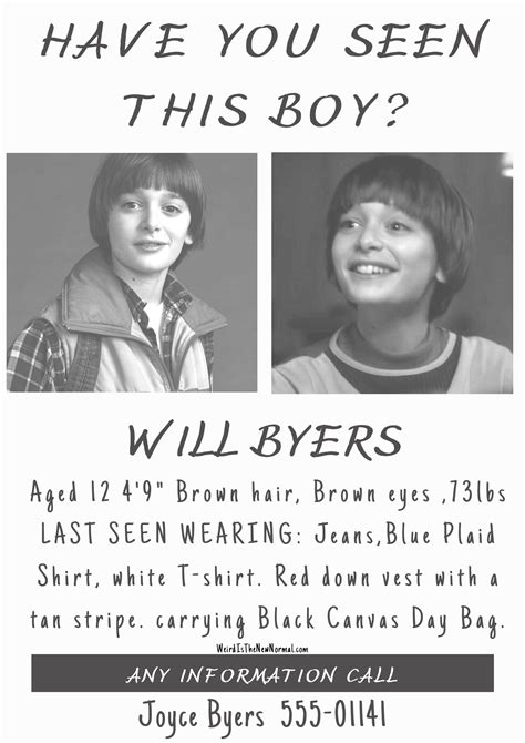 byers missing poster printable   printable templates