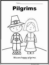 Pilgrim Pilgrims Madebyteachers Worksheets Toddlers Indians sketch template