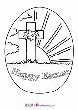 Easter Coloring Religious Pages Printable Egg Christian Colouring Preschoolers Kids Activity Cross Happy Sheets Activities Worksheets Preschool Eggs Print Color sketch template