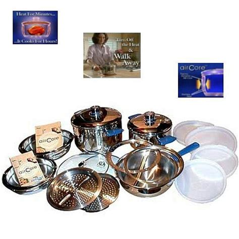aircore walkaway cookware entire set easy cookware cooking temperatures