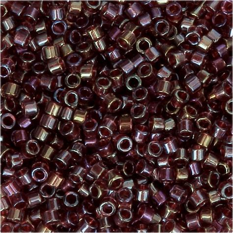 miyuki delica  db  dyed color fancy red xgr perles