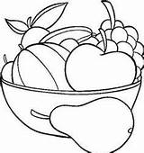 Basket Fruit Coloring Pages Clipart Kwanzaa Boyama Colour Library Meyve Bos Sepeti sketch template