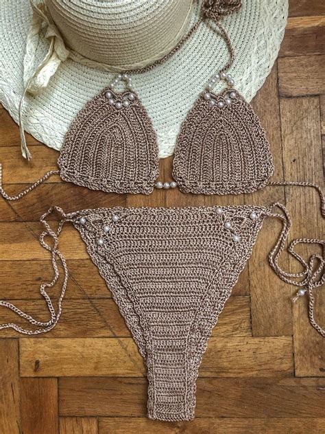 pin on knitted swimsuit