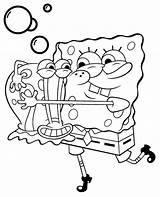 Coloring Bob Spongebob Sponge Gary Snail Color Topcoloringpages Colouring sketch template