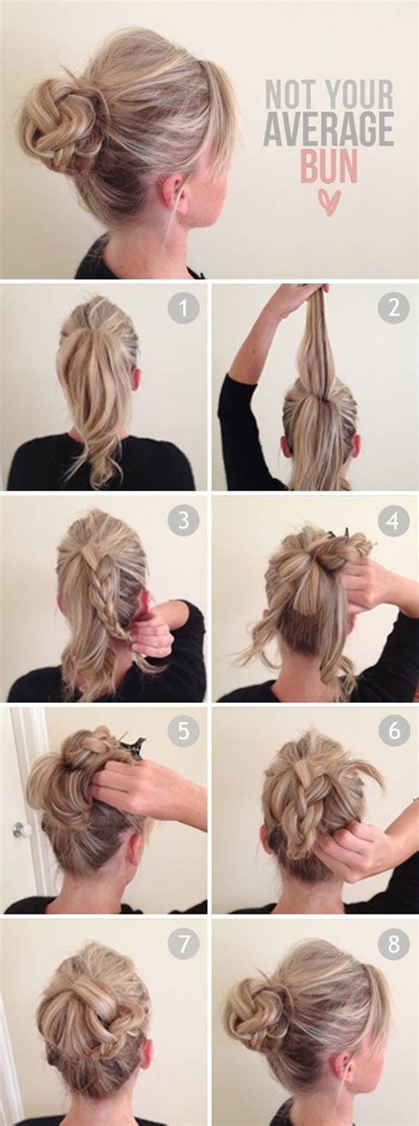 womens  messy hair bun simple guides