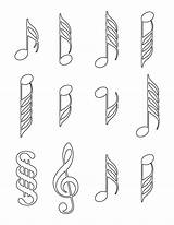 Coloring Notes Musical Pages Music Note Clipartpanda Popular sketch template