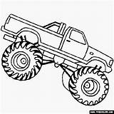 Coloring Monster Pages Bigfoot Truck sketch template