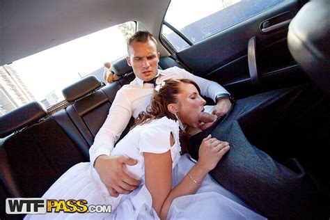 gang bang in fresh air with slutty bride