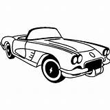 Corvette Coloring Pages 1953 Chevrolet Printable Drawing Cars Getdrawings Getcolorings sketch template